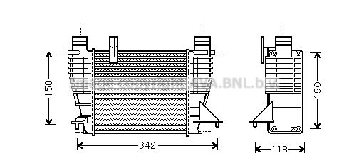 AVA QUALITY COOLING Интеркулер RTA4338